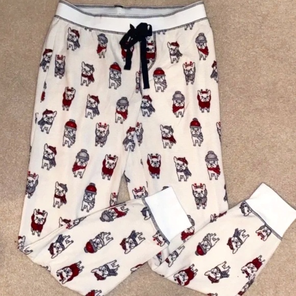 PJ Salvage Other - PJ Salvage Holiday French Bulldog Lounge Joggers/Pants! Women's Size Large!